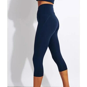 Girlfriend Collective Midnight High Waisted Cropped Legging